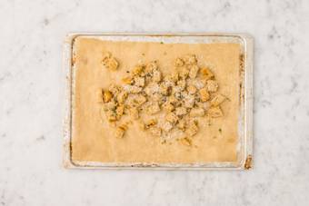 Préparer les croûtons