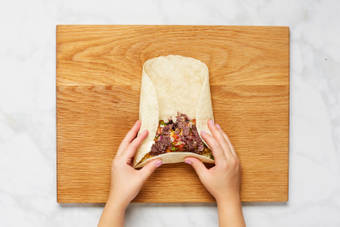 Assemble Burritos