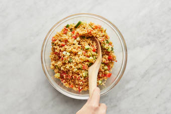 Make Bulgur Salad