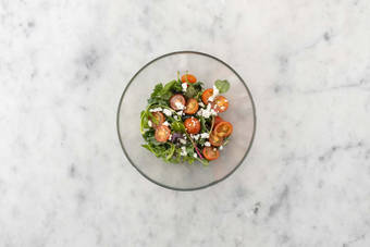 Finish flatbreads and make salad