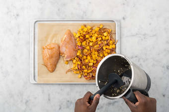 Hähnchen & Gemüse backen