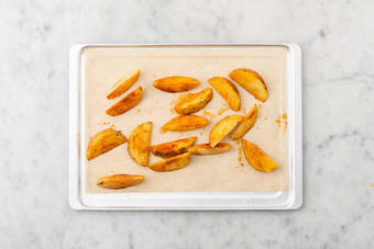 Roast potato wedges