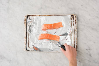 Roast salmon