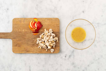 Make vinaigrette and prep