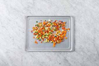 Prep and start veggies