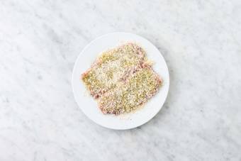 Crumb your Lamb Steaks