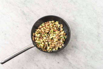 Stek bacon & grönsaker