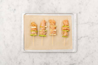 Make the Chicken Skewers