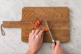 Chimichurri vorbereiten