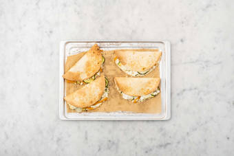 Préparer les quesadillas