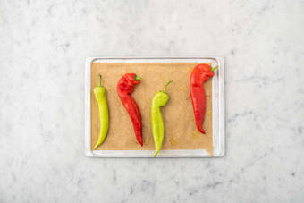 Cuire les piments verts