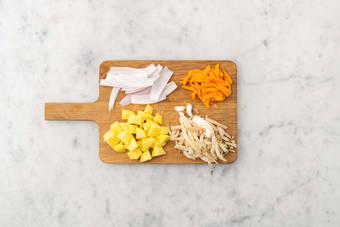 Tagliare gli ingredienti