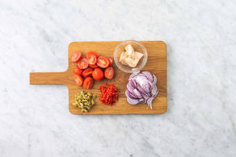 Tagliare gli ingredienti