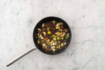 Krydr hakket oksekød