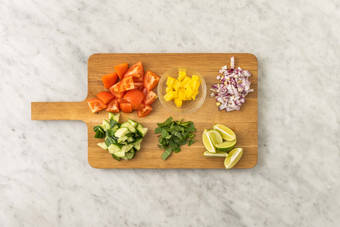 Förbered frukt och grönt