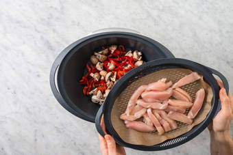 Dampfgaren vorbereiten