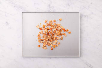 Make spiced croutons