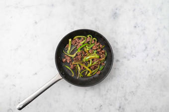 Fry the Mince and Pepper