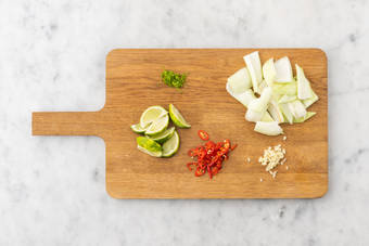 Tagliare gli ingredienti