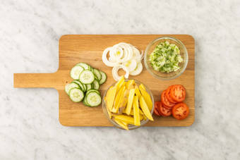 Tagliare gli ingredienti