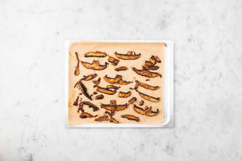 Bake portobello bites