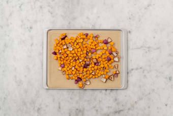 Enfourner les légumes