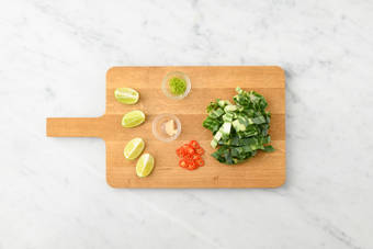 Tagliare gli ingredienti