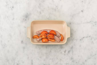 Cuire la saucisse fermière