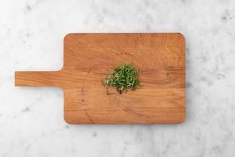 Préparer la garniture