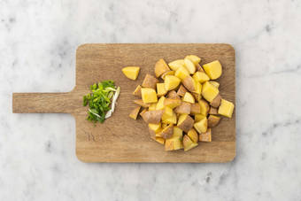 Finish prep and start potatoes