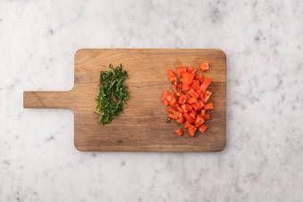 Für den Tomaten-Salat