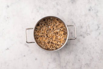 Cook wild rice pilaf