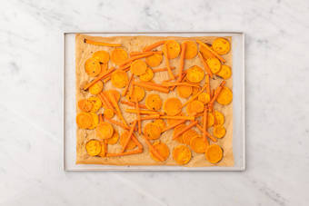 Enfourner les légumes