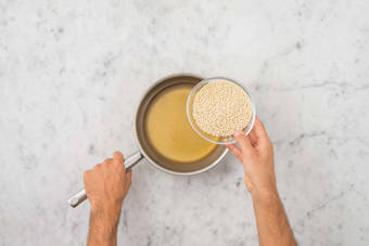 Cuire le couscous perlé