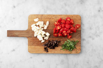 Tagliare gli ingredienti