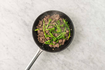 Fry the Mince and Broccoli