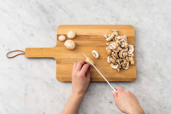 Tagliare gli ingredienti