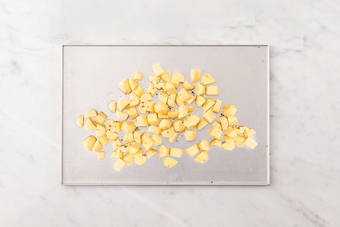 Prep and cook potatoes