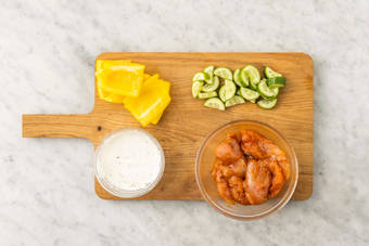 Prep and make yogurt sauce