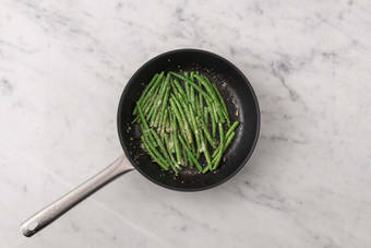 Cook green beans