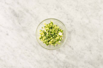 Make mint-cucumber salsa