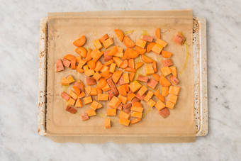 Roast sweet potatoes