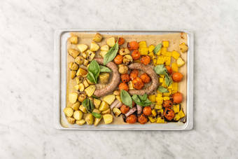 Enfourner les légumes