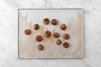 Prep and cook meatballs