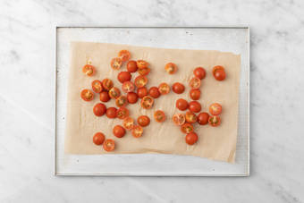 Hornea los tomates cherry