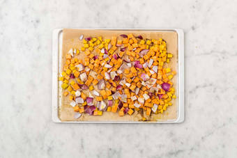 Enfourner les légumes