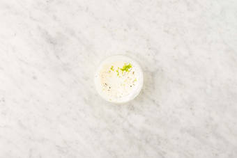 Make garlic-lime crema