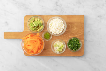 Prepara los vegetales