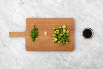 Prep and make honey-garlic sauce