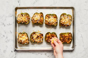 ASSEMBLE STUFFED PEPPERS